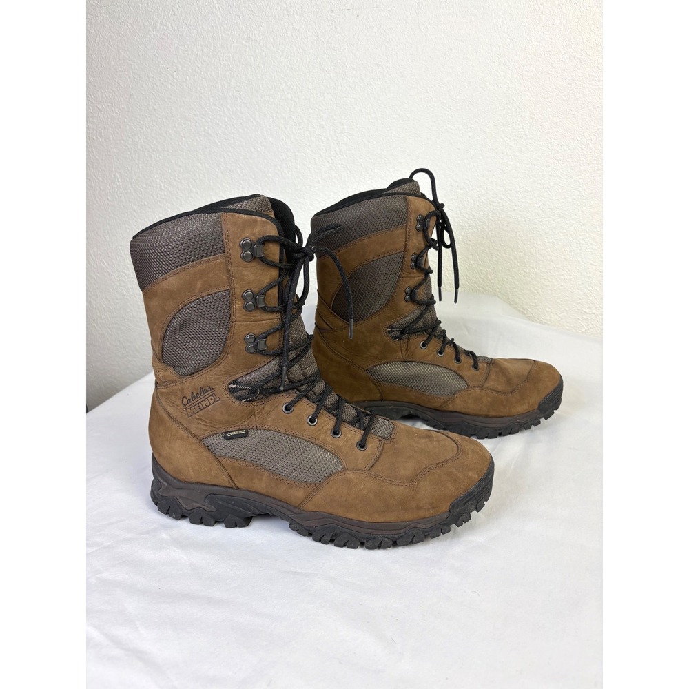 Meindl Cabela's Leather Gore-Tex Brown Hunting Boots Men's Size 13 Anti Fatigue